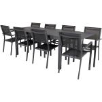 Venture Home - Spisegruppe Marbella med 8 stole Copacabana - Sort