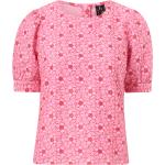 Pinke Vero Moda Festlige bluser i Bomuld Størrelse XL til Damer på udsalg 