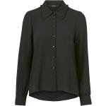 Sorte Vero Moda Langærmede skjorter med Flæser Med lange ærmer Størrelse XL til Damer på udsalg 