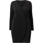 Sorte Midi Vero Moda Plus size langærmede kjoler i Jersey Med lange ærmer Størrelse 3 XL til Damer 