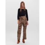 Vero Moda Damebukser i Polyester Størrelse XL med Leopard på udsalg 