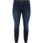 Mørkeblå Vero Moda Slim jeans i Bomuld Størrelse XL med Stretch til Damer på udsalg 