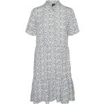 Blå Vero Moda Kjoler i Polyester Størrelse XL med Blomstermønster til Damer på udsalg 