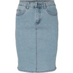 Lyseblå Vero Moda Denim nederdele i Denim Størrelse XL til Damer på udsalg 