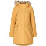 Guldfarvede Vero Moda Parka coats Størrelse XL Foret til Damer på udsalg 