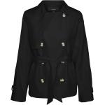 Sorte Vero Moda Trench coats Størrelse XL til Damer på udsalg 