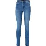 Blå Vero Moda Slim jeans i Bomuld Størrelse XL med Stretch til Damer 
