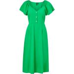 Grønne Vero Moda Bæredygtige Sommer Sommerkjoler med V-udskæring Størrelse XL til Damer på udsalg 