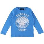 Versace Bluse - Medusa - Blå/hvid - Versace - 4 År (104) - Bluse