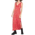 Røde Pepe Jeans Sommer Kjoler Størrelse XL med Blomstermønster til Damer 
