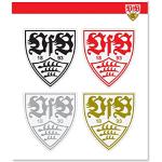 VfB Stuttgart Scrapbooking i Sølv 4 stk 