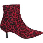Røde Vic Matie Læderstøvler i Læder med smal sål Med lynlåse Størrelse 37 med Leopard til Damer 