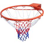 vidaXL basketballkurvesæt med ring og net 45 cm orange