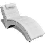Hvide VidaXL Chaiselong sofaer i Kunstlæder ergonomiske 