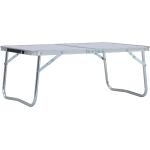 vidaXL foldbart campingbord 60 x 40 cm aluminium hvid