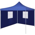 vidaXL foldbart telt med 2 vægge 3 x 3 m blå