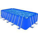 vidaXL fritstående rektangulært badebassin med stålramme 540 x 270 x 122 cm