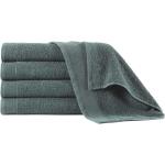 vidaXL håndklæder 5 stk. bomuld 450 gsm 50x100 cm grøn