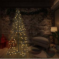 vidaXL lysende juletræ 115x150 cm 240 LED'er indendørs/udendørs