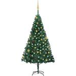 Grønne VidaXL Juletræer i Træ LED 