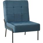 Blå VidaXL Lænestole i Fløjl ergonomiske 