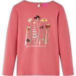 VidaXL Langærmede T-shirts til børn i Bomuld Størrelse 92 med Blomstermønster 