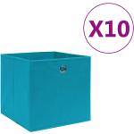 Babyblå VidaXL Opbevaringskasser 10 stk 