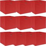 Røde VidaXL Opbevaringskasser 10 stk 