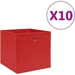 Røde VidaXL Opbevaringskasser 10 stk 