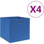 Blå VidaXL Opbevaringskasser 4 stk 