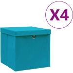 Babyblå VidaXL Opbevaringskasser 4 stk 