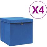 Blå VidaXL Opbevaringskasser 4 stk 