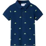 Marineblå VidaXL Kortærmede polo shirts til børn i Bomuld Størrelse 116 