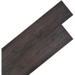 vidaXL ikke-selvklæbende gulvbrædder 5,26 m² 2 mm PVC trælook mørkegrå