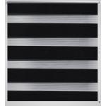 vidaXL Rullegardin i zebradesign 50 x 100 cm sort
