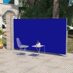 vidaXL Sidemarkise til terrasse 160x300 cm blå