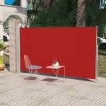 vidaXL Sidemarkise til terrasse 160x300 cm rød