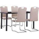 Moderne VidaXL Spisebordssæt i Kunstlæder ergonomiske 5 stk 