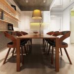 Brune VidaXL Spisebordsstole i Kunstlæder ergonomiske 6 stk 