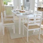 Hvide VidaXL Spisebordsstole 6 stk 