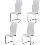 Hvide VidaXL Spisebordsstole i Kunstlæder 4 stk 