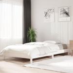 vidaXL stabelbar seng 90x200 cm massivt fyrretræ hvid