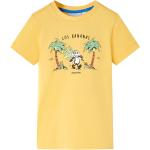 Okkergule VidaXL Kortærmede T-shirts til børn i Bomuld Størrelse 104 