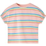 Flerfarvede VidaXL Kortærmede T-shirts til børn i Bomuld Størrelse 104 med Striber 