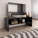 vidaXL tv-skab højglans 100 x 40 x 40 cm spånplade sort