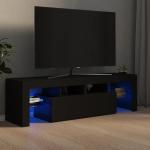 Sorte Moderne VidaXL Tv-borde i Træ Med Lys 