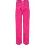 Pinke Fløjlsbukser i Cord Størrelse XL til Damer på udsalg 