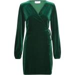 Grønne Vila Wrap kjoler i Fløjl Størrelse XL til Damer 