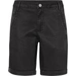 Sorte Vila Chino shorts i Bomuld Størrelse XL til Damer på udsalg 