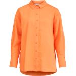 Orange Vila Bæredygtige Langærmede skjorter Med lange ærmer Størrelse XL til Damer på udsalg 